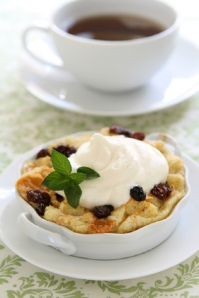 Bread Pudding with Pumpkin and Cranberries