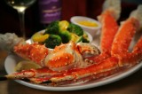 Steamed Alaskan King Crab with 3 Dipping Sauces